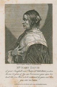 Mme Mary Davis de Great Saughall près de Chester, 1668