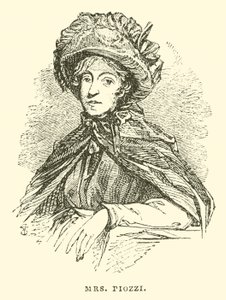 Mme Piozzi (gravure) - English School