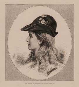 Mme Rousby dans le rôle de Rosalind dans "As You Like It" (gravure) - English School