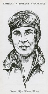 Mme Victor Bruce, aviatrice anglaise, pilote de course et pilote de bateau de vitesse