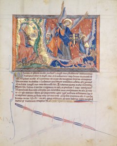 Ms L.A. 139-Lisboa fol.30 La femme cachée dans le désert tandis que l