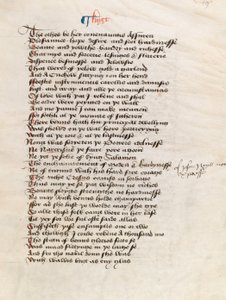 Ms. New Coll 314, f19r, Les Contes de Canterbury par Geoffrey Chaucer - English School