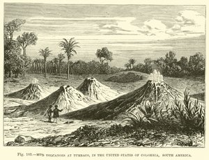 Volcans de boue à Turbaco, aux États-Unis de Colombie, Amérique du Sud - English School