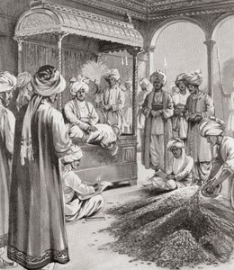 Muhammad bin Tughluq émettant de la monnaie de substitution - English School