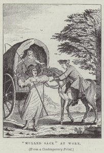 "Mulled sack" au travail (gravure) - English School