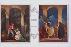 Murales dans le restaurant Peter Robinson : Cavalleria Rusticana, Rigoletto - English School