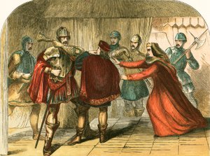 Meurtre du prince de Galles par Édouard IV et ses frères - English School