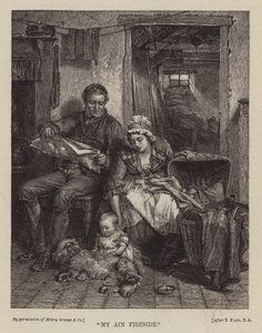 Mon propre foyer (gravure) - English School
