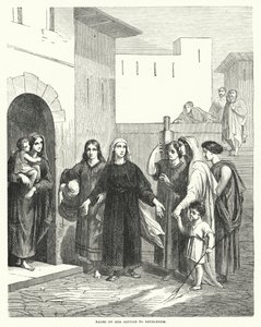 Naomi de retour à Bethléem (gravure) - English School