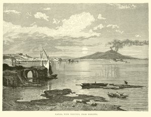 Naples, avec le Vésuve, depuis Posilippo - English School