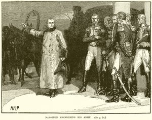 Napoléon abandonnant son armée