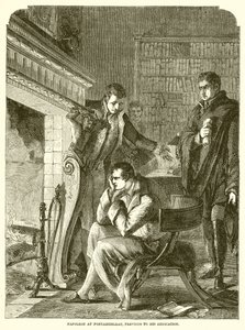 Napoléon à Fontainebleau, avant son abdication - English School