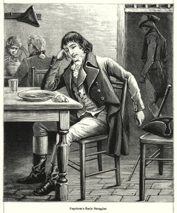 Les premières luttes de Napoléon (gravure) - English School