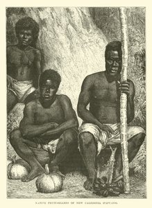 Vendeurs de fruits natifs de Nouvelle-Calédonie, Papous - English School