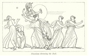 Nausicaa lançant la balle - English School