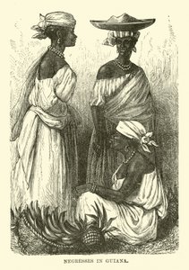Négresses en Guyane (gravure) - English School