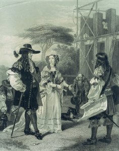 Nell Gwynn persuadant Charles II de construire un hôpital - English School