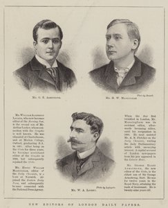 Nouveaux rédacteurs des journaux quotidiens de Londres (gravure) - English School