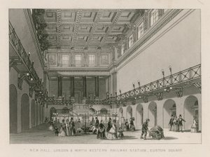 Nouvelle salle, gare du chemin de fer London and North Western, Euston Square, Londres - English School