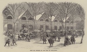 Nouvelles glacières du bois de Boulogne (gravure) - English School