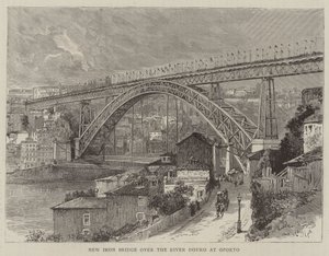 Nouveau pont de fer sur le fleuve Douro à Porto - English School