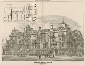 Nouvelles demeures, Chesterfield Gardens, Londres W, John Thomas Wimperis, architecte - English School