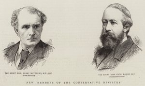 Nouveaux membres du ministère conservateur (gravure) - English School
