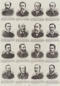 Nouveaux membres de la Chambre des communes (gravure) - English School