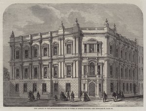 Nouveaux bureaux du Metropolitan Board of Works à Spring-Gardens (gravure) - English School
