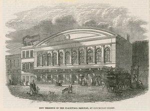 Nouveau terminus du chemin de fer de Blackwall à Fenchurch Street, Londres - English School