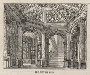 Nouveau bâtiment du Constitutional Club à Northumberland Avenue : Le hall central - English School