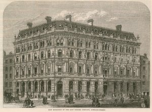 Nouveaux bâtiments de la City Offices Company, Lombard Street, Londres - English School