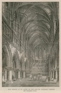Nouvelle église de Saint-Pierre sur le site des jardins de Vauxhall - English School
