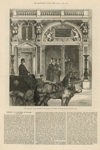Nouvelle entrée de la galerie de la Société des peintres en aquarelle - English School