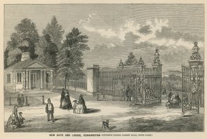Nouvelle porte et pavillon, Kensington, en face de Prince Albert Road, Hyde Park - English School