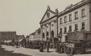 Newbury : Corn Exchange  Market Place (litho) - English School