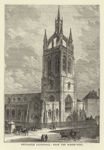 Cathédrale de Newcastle, vue du nord-ouest - English School