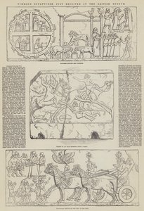 Sculptures de Nimroud, récemment reçues au British Museum - English School