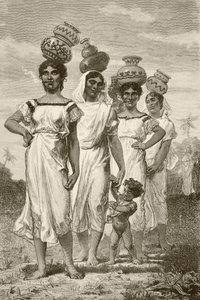 Jeunes filles de campagne paraguayennes du XIXe siècle - English School
