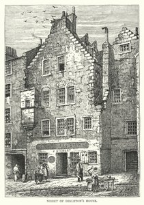 Maison de Nisbet de Dirleton (gravure) - English School