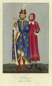 Nobles du 14ème siècle - English School