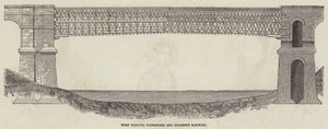 Viaduc de Nore, chemin de fer de Waterford et Kilkenny (gravure) - English School