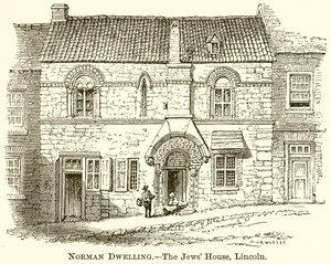 Habitation normande.--La maison des Juifs, Lincoln