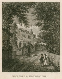 Façade nord de Strawberry Hill, Twickenham, Londres - English School