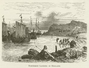 Les Normands débarquant en Angleterre - English School