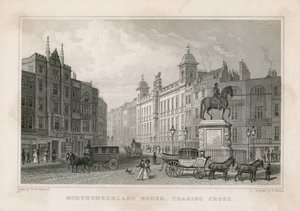Northumberland House, Charing Cross. Bureau de loterie de Bish, No 9 Charing Cross, à côté de l
