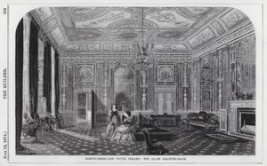 Northumberland House, Strand, le salon de dessin en verre (gravure)