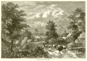 Notting Hill en 1750 - English School