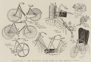 Nouveautés au Salon national du cycle au Crystal Palace (gravure)