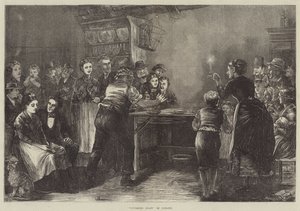 "Nuit de novembre" en Irlande (gravure) - English School